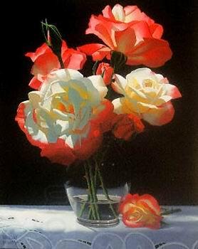 unknow artist Still life floral, all kinds of reality flowers oil painting  53 China oil painting art